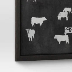 (Set Of 2) 12" X 12" Cow Collection II Framed Wall Canvases - Threshold™ -Home Decoration Series GUEST ed6cea91 4424 4805 8aee 4c4271b75676