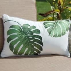 RightSide Designs Tropical Green Monstera Indoor/Outdoor Lumbar Throw Pillow 7 RightSide Designs Tropical Green Monstera Indoor/Outdoor Lumbar Throw Pillow -Home Decoration Series GUEST edb4e8ea eb22 4f8d 8c1f f89448941210