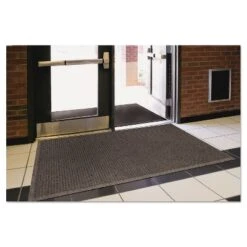 3'x10' Rectangle Solid Plastic Floor Mat Black - Guardian -Home Decoration Series GUEST eeb2c667 2c30 4541 aee7 fbda3a928b3d