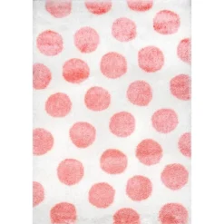 NuLOOM Alexa Polka Dot Shag Area Rug -Home Decoration Series GUEST f07a76a7 cf4a 4b47 b810 ba9b9bf76d19