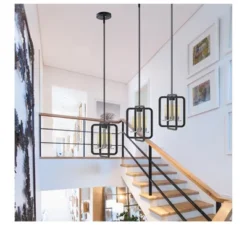 Defong 4-Light Black Pendant Lighting Fixture -Home Decoration Series GUEST f19ed798 e115 4cb3 aaca 1cb66bcc8db0