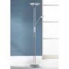 360 Lighting Perseus Modern Torchiere Floor Lamp With Reading Light 71 3/4" Tall Chrome Silver Metal LED Adjustable For Living Room Bedroom House Home -Home Decoration Series GUEST f2a89bef 8750 48d5 95ce a2713b8c3069