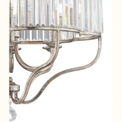 Vienna Full Spectrum Stella Antique Soft Silver Chandelier 22" Wide French Crystal Glass 6-Light Fixture For Dining Room House Foyer Kitchen Island -Home Decoration Series GUEST f3a02d41 a0be 4bf8 aa96 734b14fd0ca1