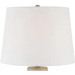 360 Lighting Rupert Rustic Farmhouse Table Lamp 24 3/4" High Beige Hammered Off White Linen Drum Shade For Bedroom Living Room Bedside Nightstand Home -Home Decoration Series GUEST f50dc584 1a67 428c b8d4 95207a6a3bf7