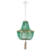 3-Light Lush Kristi Beaded Pendant Emerald - Safavieh -Home Decoration Series GUEST f6a79d9f 86fd 47da ada6 3e441e4e2a05