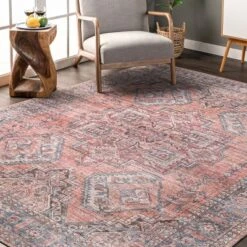 NuLOOM Maple Machine Washable Floral Medallion Area Rug -Home Decoration Series GUEST f9fbeeb0 527f 4ef3 a1a5 47b27743219d
