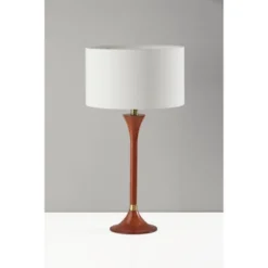 Rebecca Table Lamp Walnut Rubberwood With Antique Brass Accent - Adesso 11 Rebecca Table Lamp Walnut Rubberwood With Antique Brass Accent - Adesso -Home Decoration Series GUEST fa7bfbe8 5e48 4eb1 809f bd1e5ff71d11