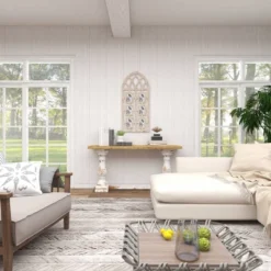 Wood 6 Slot Wall Photo Frame With Window Arch Shape Light Brown - Olivia & May 22 Wood 6 Slot Wall Photo Frame With Window Arch Shape Light Brown - Olivia & May -Home Decoration Series GUEST fad0618e 5d66 4d36 b28d 3e184a6b73cb