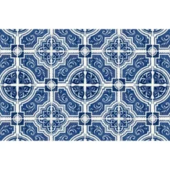 FlorArt French Quarter Low Profile Easy Clean Kitchen Mat Blue/White - Bungalow Flooring 20 FlorArt French Quarter Low Profile Easy Clean Kitchen Mat Blue/White - Bungalow Flooring -Home Decoration Series GUEST fadadfd4 f658 4146 b28f 16bdf0871763