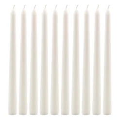 10" Taper Candle White - Stonebriar Collection -Home Decoration Series GUEST fbac22e4 d9c3 4dda 8234 e37438911d99