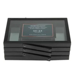 Northlight 20" Contemporary Collapsible Rectangular 4" X 6" Photo Picture Frame - Black -Home Decoration Series GUEST fbea3cd0 29b5 4838 bc3f f48c4390d890