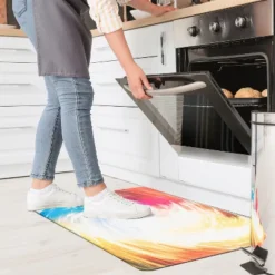 World Rug Gallery Contemporary Waves Anti-Fatigue Standing Mat -Home Decoration Series GUEST fc3fdb4b 67d2 41c2 81ab 0f556d4d7592