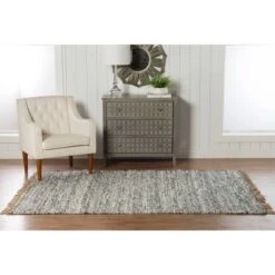 Verginia Solid Berber Reversible Flatweave Rug - Linon -Home Decoration Series GUEST fd0dc593 eef0 41da 95e1 0d8d5afdf488