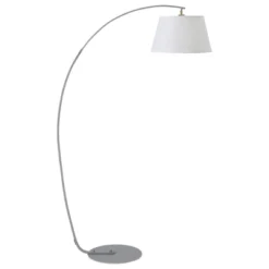 HOMCOM Arched Floor Lamp, Modern Standing Lamp With Foot Switch & Metal Base, Corner Reading Lamps Tall Pole Light For Office Bedroom Living Room -Home Decoration Series GUEST fda09ec3 92c8 4c12 9e7c 2da358fbce86