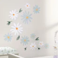 Lambs & Ivy Sweet Daisy Blue/White Flowers Wall Decals/Stickers 8 Lambs & Ivy Sweet Daisy Blue/White Flowers Wall Decals/Stickers -Home Decoration Series GUEST fdff3cd4 3005 4128 b8cf 7f1b1c08e008