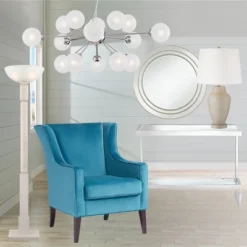 360 Lighting Rupert Rustic Farmhouse Table Lamp 24 3/4" High Beige Hammered Off White Linen Drum Shade For Bedroom Living Room Bedside Nightstand Home -Home Decoration Series GUEST fe2fcef6 49da 4c09 b980 3cdc42a082d8