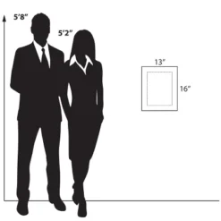 Azar Displays Floating Acrylic Wall Frame With Silver Stand Off Caps: 9" X 12" Graphic Size, Overall Frame Size: 13" X 16" -Home Decoration Series GUEST fe51e5c3 0045 4808 9a20 5a7ac1e0ced8