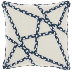 18"x18" Woven Braided Geometric Outdoors Square Throw Pillow - Mina Victory 22 18"x18" Woven Braided Geometric Outdoors Square Throw Pillow - Mina Victory -Home Decoration Series GUEST fe6f4836 9502 4b3c b71a 333186f0b56a