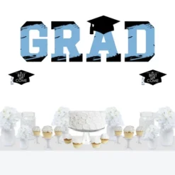 Big Dot Of Happiness Light Blue Graduation Party Decor - Vinyl Wall Decals - Grad -Home Decoration Series GUEST fe8578a3 f1a4 40c1 9cc7 23b56ff56ac4