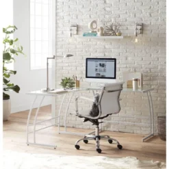 Possini Euro Design Eliptik Modern Desk Table Lamp 24 1/2" High Satin Nickel LED Swing Arm Adjustable Height For Bedroom Living Room Nightstand Office -Home Decoration Series GUEST ff49582f 0946 47f2 a027 57a00b2a34f9